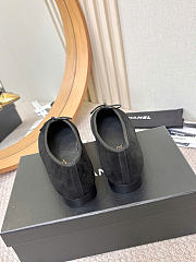 Chanel Ballet Flats Velvet & Crackled Laminated Calfskin Black & Gold - 2