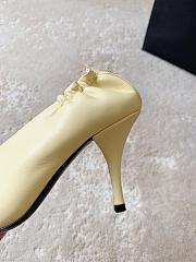 Chanel Pumps Lambskin Light Beige & Black 85mm G47191 - 6