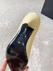 Chanel Pumps Lambskin Light Beige & Black 85mm G47191 - 5