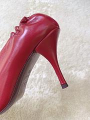 Chanel Pumps Lambskin Burgundy & Black 85mm G47191 - 5