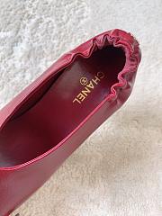 Chanel Pumps Lambskin Burgundy & Black 85mm G47191 - 3