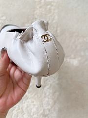 Chanel Pumps Lambskin White & Black 85mm G47191 - 4