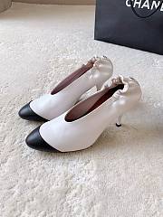 Chanel Pumps Lambskin White & Black 85mm G47191 - 3