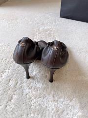Chanel Pumps Lambskin Dark Brown & White 85mm G47191 - 6