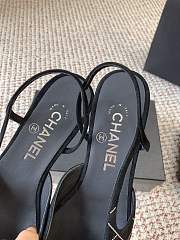 Chanel Slingbacks Suede Goatskin & Grosgrain Black 20mm - 2