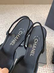 Chanel Slingbacks Suede Goatskin & Grosgrain Black 65mm - 2
