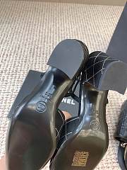 Chanel Slingbacks Suede Goatskin & Grosgrain Black 65mm - 6