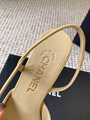 Chanel Slingbacks Goatskin & Grosgrain Beige & Black 65mm G31318 - 2