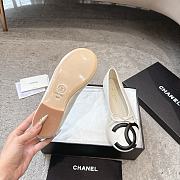 Chanel Ballet Flats Lambskin White & Black G47163 - 3