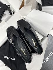 Chanel Ballet Flats Crocodile Embossed Calfskin & Patent Calfskin Black G47182 - 5
