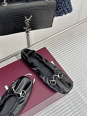 Gucci Prima Ballet Flat In Black Leather 875322 - 5