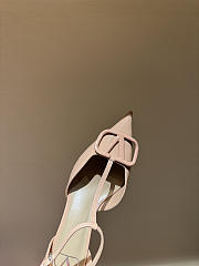 VLTN VLogo Signature D'Orsay Patent Leather Pumps Rose Cannelle 65mm - 4