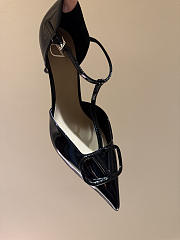 VLTN VLogo Signature D'Orsay Patent Leather Pumps Black 65mm - 3