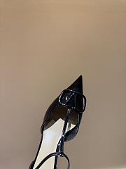 VLTN VLogo Signature D'Orsay Patent Leather Pumps Black 65mm - 4