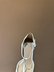 VLTN VLogo Signature D'Orsay Patent Leather Pumps White 65mm - 4