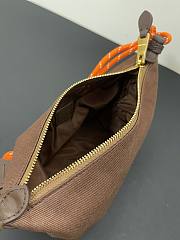Miumiu Gabardine Pouch Brown/Orange 5NE841 - 18.5x14x10cm - 2