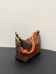 Miumiu Gabardine Pouch Brown/Orange 5NE841 - 18.5x14x10cm - 3
