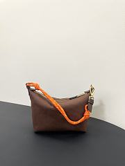 Miumiu Gabardine Pouch Brown/Orange 5NE841 - 18.5x14x10cm - 4