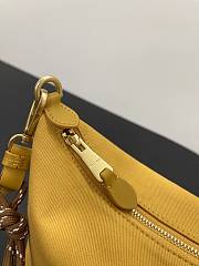 Miumiu Gabardine Pouch Yellow/Brown 5NE841 - 18.5x14x10cm - 5