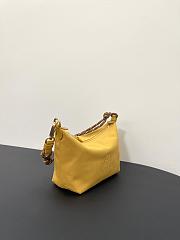 Miumiu Gabardine Pouch Yellow/Brown 5NE841 - 18.5x14x10cm - 4