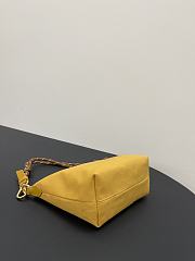 Miumiu Gabardine Pouch Yellow/Brown 5NE841 - 18.5x14x10cm - 2