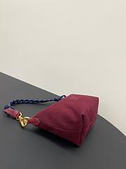 Miumiu Gabardine Pouch Cherry/Blue 5NE841 - 18.5x14x10cm - 5