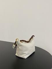 Miumiu Gabardine Pouch White/Brown 5NE841 - 18.5x14x10cm - 6