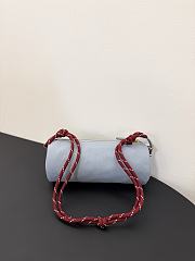 Miumiu Gabardine Pouch Light Blue/Red 5NE853 - 22x9x9cm - 6