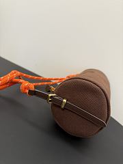 Miumiu Gabardine Pouch Brown/Orange 5NE853 - 22x9x9cm - 6