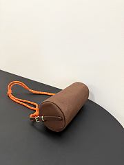 Miumiu Gabardine Pouch Brown/Orange 5NE853 - 22x9x9cm - 3