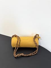 Miumiu Gabardine Pouch Yellow/Brown 5NE853 - 22x9x9cm - 6