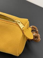 Miumiu Gabardine Pouch Yellow/Brown 5NE853 - 22x9x9cm - 3