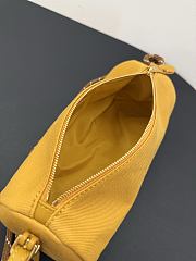 Miumiu Gabardine Pouch Yellow/Brown 5NE853 - 22x9x9cm - 4
