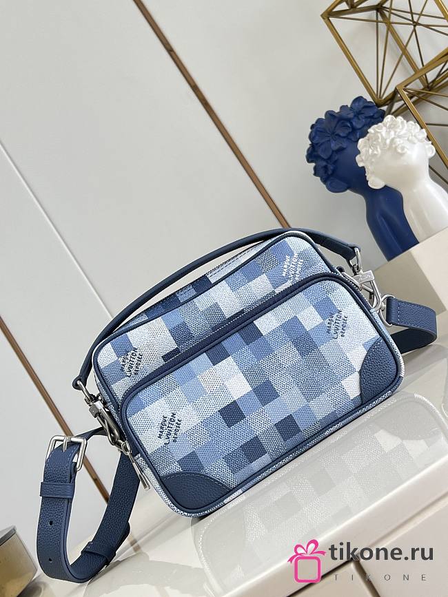 LV Nil Bag Damoflage Canvas Indigo Blue M28606 - 25x17.5x11cm - 1