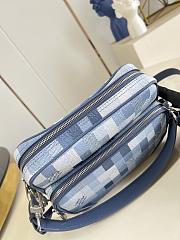 LV Nil Bag Damoflage Canvas Indigo Blue M28606 - 25x17.5x11cm - 4