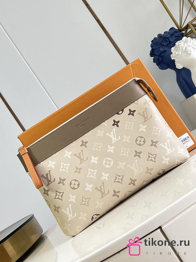 LV Pochette Voyage Souple Pouch Monogram Surplus Canvas Sand Beige M29427 - 33.5x26x5.5cm - 1