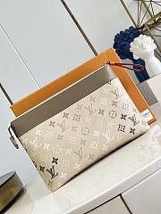 LV Pochette Voyage Souple Pouch Monogram Surplus Canvas Sand Beige M29427 - 33.5x26x5.5cm - 3