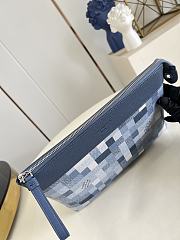 LV Pochette Voyage Souple Pouch Damoflage Canvas Indigo Blue M28846 - 33.5x26x5.5cm - 3