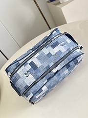 LV Dopp Kit Toiletry Bag  Damoflage Canvas Indigo Blue M28847 - 28x15x16.5cm - 3