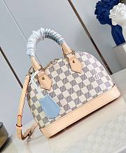 LV Alma BB Bag Damier Azur/Olympus Blue/White N40902 - 23.5x17.5x11.5cm - 1
