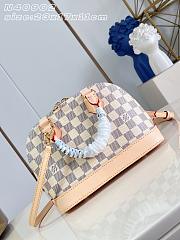 LV Alma BB Bag Damier Azur/Olympus Blue/White N40902 - 23.5x17.5x11.5cm - 4
