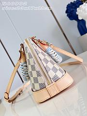 LV Alma BB Bag Damier Azur/Olympus Blue/White N40902 - 23.5x17.5x11.5cm - 6