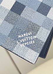 LV Passport Cover Damoflage Canvas Indigo Blue M28616 - 14x2.5x10cm - 3