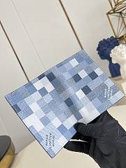 LV Passport Cover Damoflage Canvas Indigo Blue M28616 - 14x2.5x10cm - 2