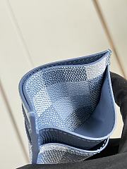 LV Double Card Holder Damoflage Canvas Indigo Blue M2A075 - 11x7x1.5cm - 6