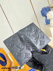 LV Pocket Organiser Monogram Shadow Black M62899 - 7.5x11x1cm - 5