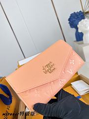 LV Sarah Wallet Monogram Empreinte Leather Peach M27664 - 19x10.5x2.5cm - 1