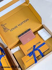 LV Double Card Holder Low Key Brown M13696 - 10.5x7.2x0.4cm - 3
