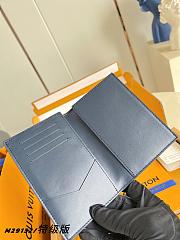 LV Passport Cover Monogram Shadow Navy Blue M29132 - 14x2.5x10cm - 5