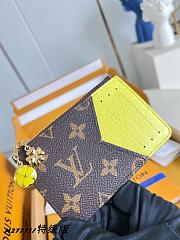 LV Romy Card Holder Monogram Canvas Yellow - 12x8x0.8cm - 1